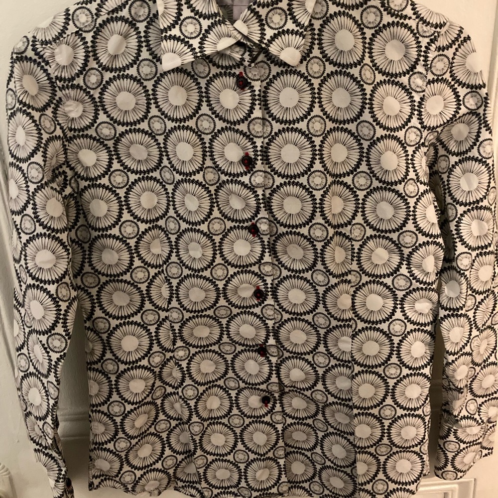 100% Cotton Collared Button-Down by French Designer Coton Doux - Paris — Size 1